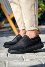 Kb-042 Kuback Bağcıklı Siyah Deri Tozu Siyah Taban Günlük Erkek Ayakkabı (Numara: 40) - Görsel 3