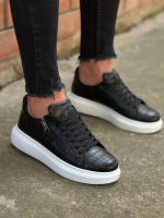 Kb-309 Kuback Siyah Fermuar Ve Bağcıklı Günlük Erkek Ayakkabı (Numara: 41)