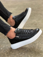 Kb-309  Kuback  Siyah Fermuar Ve Bağcıklı  Günlük Erkek  Ayakkabı (Numara: 40) - Görsel 2