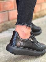 Kb-309 Kuback Kömür Fermuar Ve Bağcıklı Günlük Erkek Ayakkabı Siyah (Numara: 41) - Görsel 2