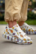 Kb-X500 Kuback Beyaz Boom Bağcıklı Günlük Erkek Ayakkabı (Numara: 42)