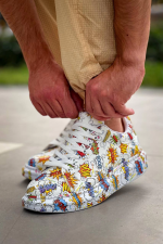 Kb-X500 Kuback Beyaz Boom Bağcıklı Günlük Erkek Ayakkabı (Numara: 40) - Görsel 2