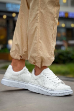 Kb-X500  Kuback  Beyaz Silwer  Bağcıklı  Günlük Erkek  Ayakkabı (Numara: 42) - Görsel 2