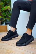 Kb-003 Kuback Siyah Süet Siyah Taban Bağcıklı Günlük Erkek Ayakkabı (Numara: 42) - Görsel 3