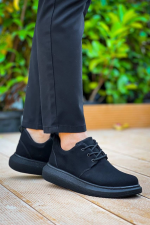 Kb-003 Kuback Siyah Süet Siyah Taban Bağcıklı Günlük Erkek Ayakkabı (Numara: 40) - Görsel 2