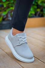 Kb-003 Kuback Gri Süet Bağcıklı Günlük Erkek Ayakkabı (Numara: 42) - Görsel 6