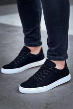 Kb-122 Kuback Siyah Süet Yüksek Taban Bağcıklı Günlük Erkek Ayakkabı (Numara: 43) - Görsel 3