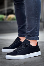 Kb-122   Kuback Siyah Süet Yüksek Taban Bağcıklı Günlük Erkek Ayakkabı (Numara: 41) - Görsel 2