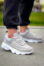 Kb-707  Kuback Taş Süet Yüksek Taban Bağcıklı Günlük Erkek Ayakkabı (Numara: 43)