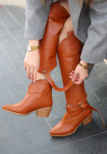 Milla Taba Cilt Tak Çıkar Topuklu Bot Ve Çizme (Numara: 38) - Görsel 2