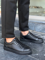 Kb-Bx1  Kuback Siyah Cilt Yüksek Siyah Taban Günlük Erkek Ayakkabı (Numara: 43) - Görsel 2