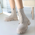 Flona Bej Cilt Bağcıklı Bot (Numara: 39) - Görsel 4