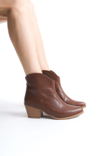 Jilla Taba Cilt Tak Çıkar Topuklu Bot Ve Çizme (Numara: 39) - Görsel 4