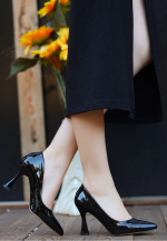 Ulba Siyah Rugan Stiletto Ayakkabı (Numara: 40) - Görsel 2