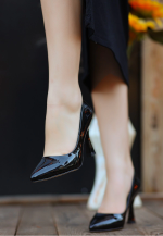 Ulba Siyah Rugan Stiletto Ayakkabı (Numara: 40) - Görsel 3