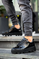 Kb-056 Kuback Siyah Rugan Siyah Yüksek Taban Günlük Spor Ayakkabı (Numara: 42) - Görsel 4