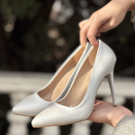 Hillar Gümüş Saten Stiletto Ayakkabı (Numara: 38) - Görsel 4