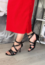 Mariya Siyah Rugan Topuklu Ayakkabı (Numara: 40) - Görsel 2