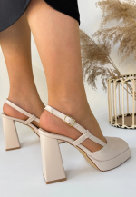 Mety Bej Cilt Topuklu Ayakkabı (Numara: 39) - Görsel 3