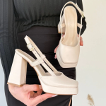 Mety Bej Cilt Topuklu Ayakkabı (Numara: 39) - Görsel 5