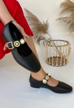 Koope Siyah Cilt Babet Ayakkabı (Numara: 36) - Görsel 4