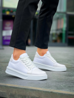 Kb-X46 Kuback Beyaz Rugan Yüksek Beyaz Taban Günlük Spor Ayakkabı (Numara: 44) - Görsel 3