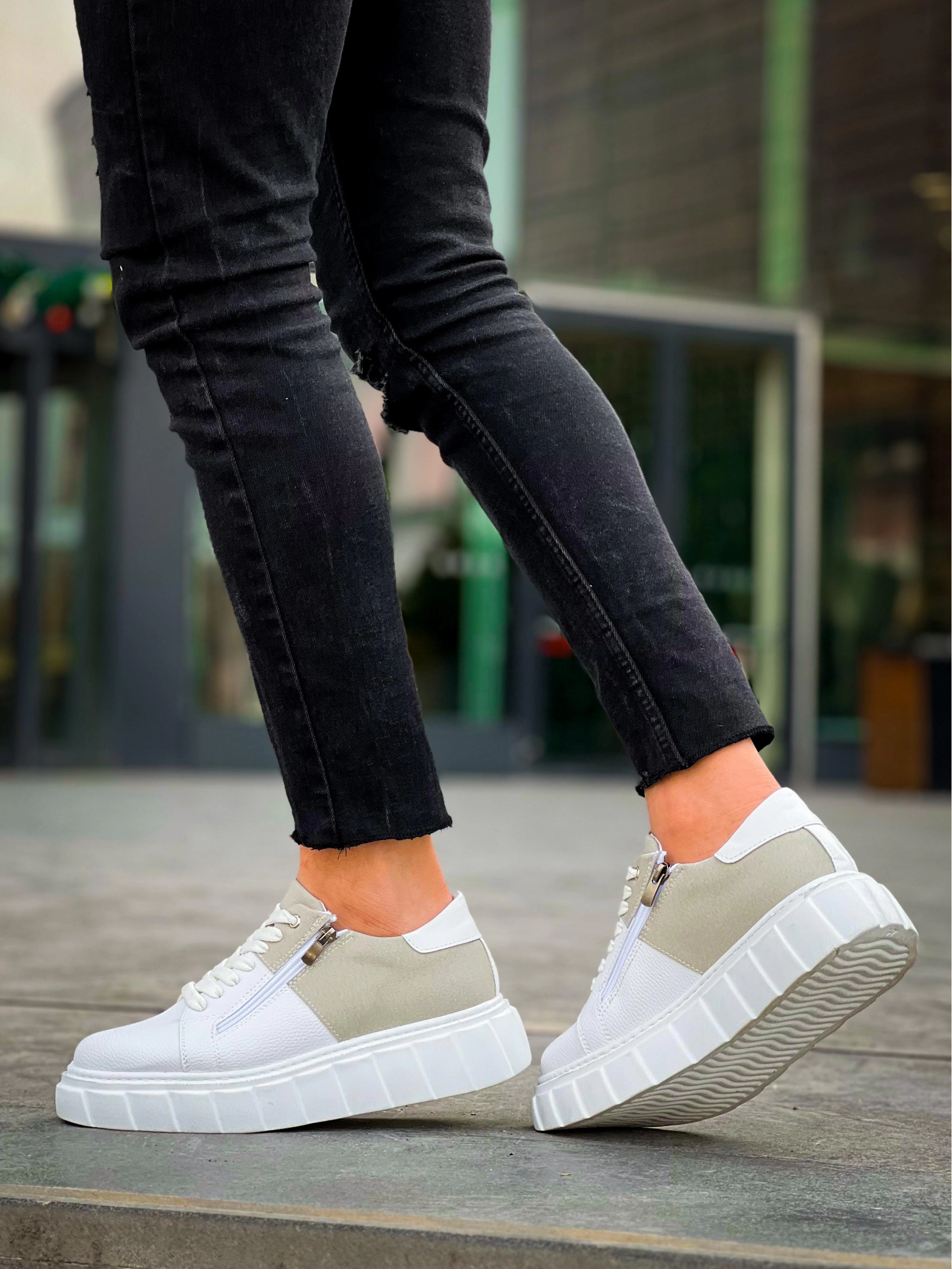 1229587_kb-x155-kuback-beyaz-cilt-gri-suet-detayli-beyaz-yuksek-taban-gunluk-spor-ayakkabi-538107853-sw2605sh3473.png Kb-X155 Kuback Beyaz Cilt Gri Süet Detaylı Beyaz Yüksek Taban Günlük Spor Ayakkabı (Numara: 40) - Görsel 5