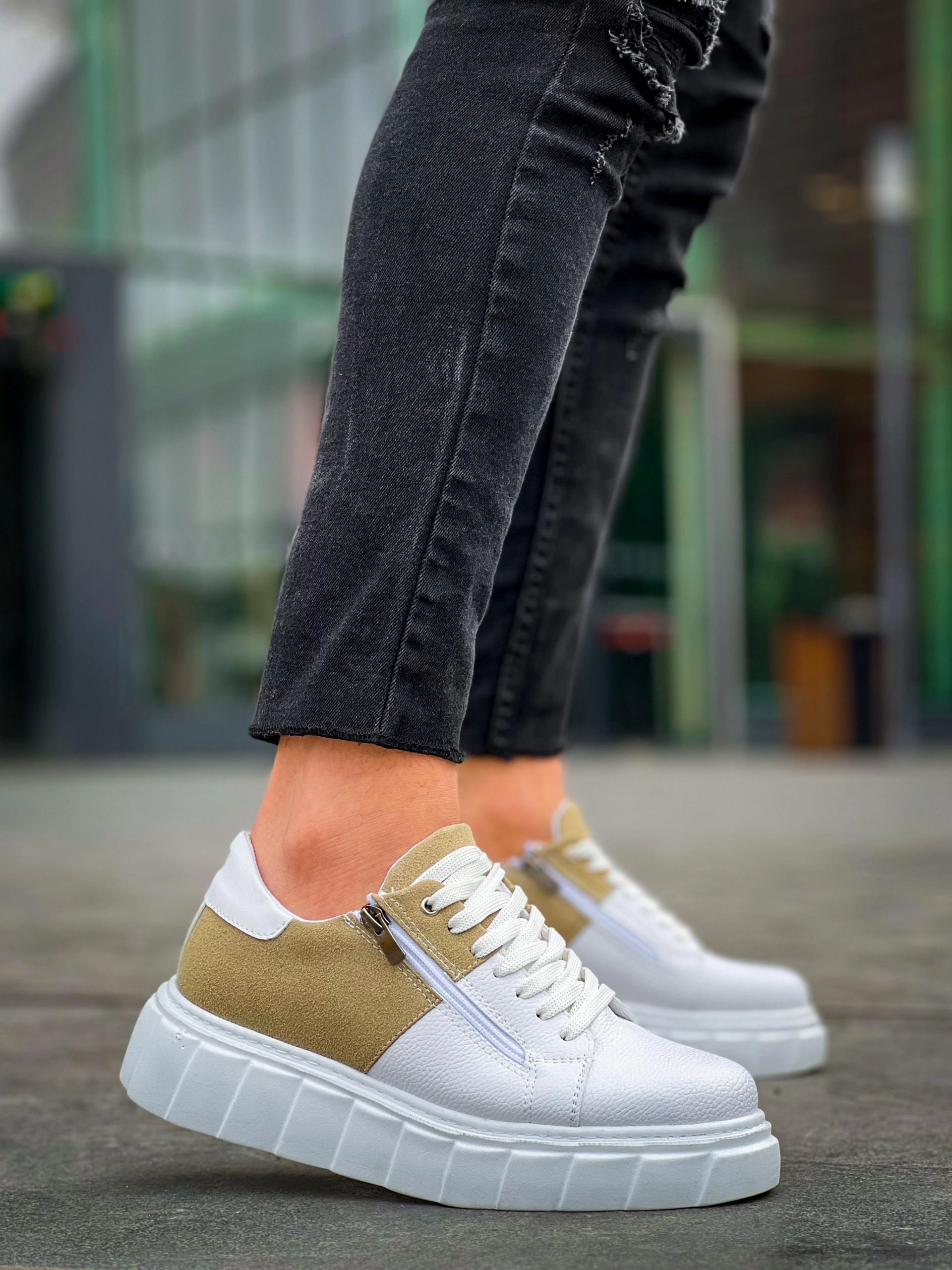 1229590_kb-x155-kuback-beyaz-cilt-bej-suet-detayli-beyaz-yuksek-taban-gunluk-spor-ayakkabi-323033474-sw3024sh4032.png Kb-X155 Kuback Beyaz Cilt Bej Süet Detaylı Beyaz Yüksek Taban Günlük Spor Ayakkabı (Numara: 42) - Görsel 3