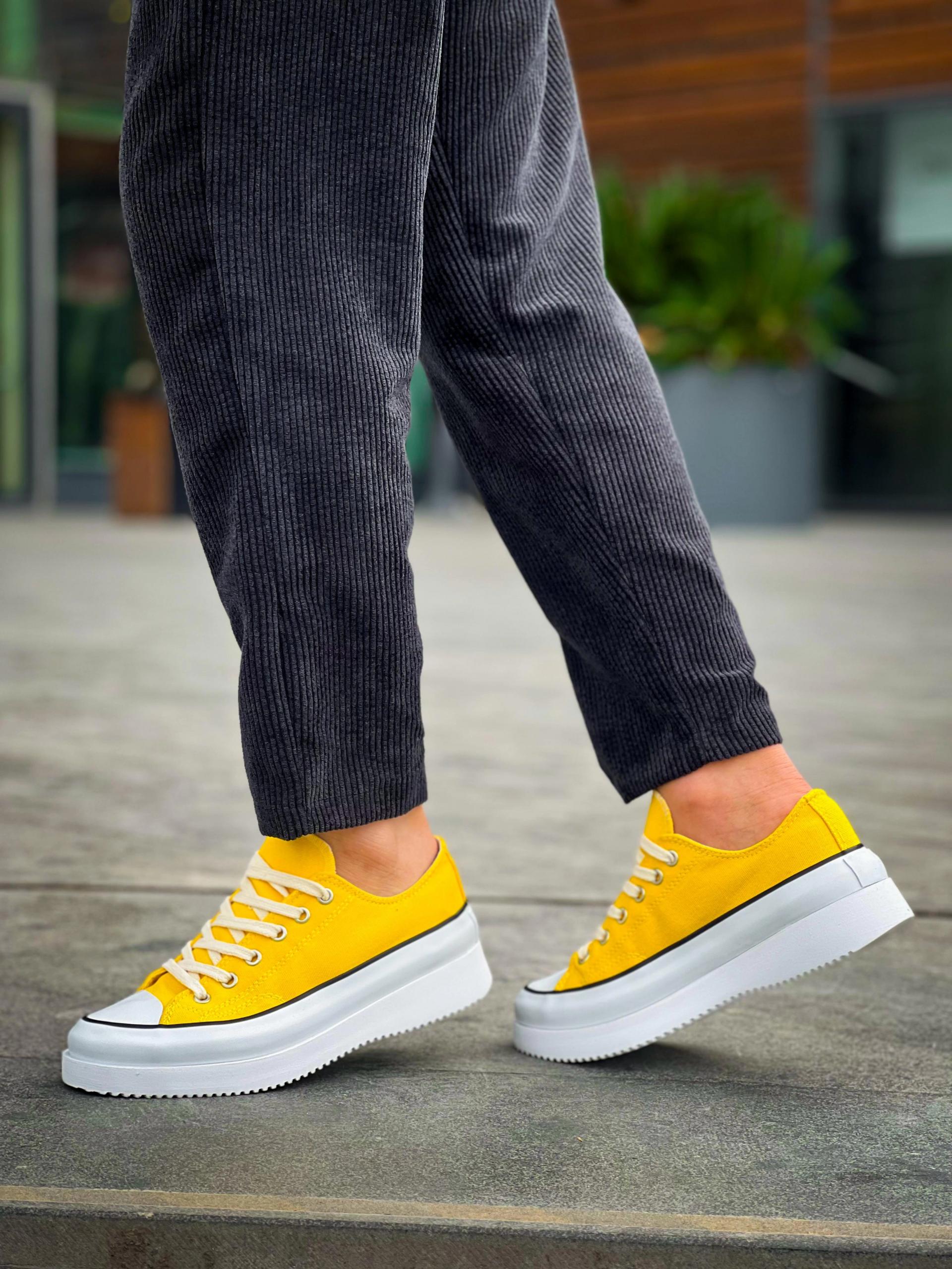 1229625_kb-cx-3-kuback-kisa-sari-keten-beyaz-yuksek-taban-spor-ayakkabi-441607790-sw3024sh4032.png Kb-Cx-3 Kuback Kısa Sarı Keten Beyaz Yüksek Taban Spor Ayakkabı (Numara: 42) - Görsel 4