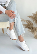 Tone Beyaz Cilt Bağcıklı Spor Ayakkabı (Numara: 37) - Görsel 2