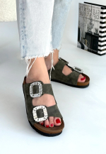 Nool Yeşil Nubuk Terlik (Numara: 37) - Görsel 3