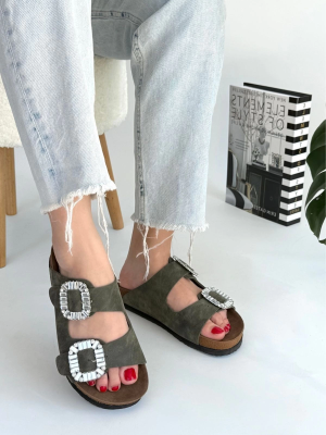 Nool Yeşil Nubuk Terlik (Numara: 38)