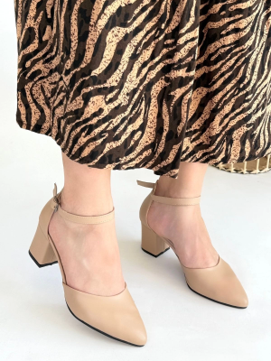 Mulen Nude Cilt Topuklu Ayakkabı (Numara: 37)