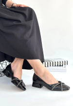 Pety Siyah Rugan Topuklu Ayakkabı (Numara: 37) - Görsel 2