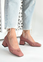 Cande Pudra Cilt Topuklu Ayakkabı (Numara: 37)