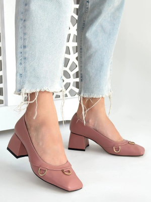 Cande Pudra Cilt Topuklu Ayakkabı (Numara: 37)