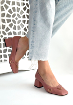 Cande Pudra Cilt Topuklu Ayakkabı (Numara: 37) - Görsel 2