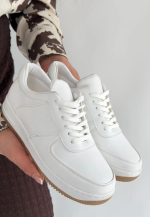 Ceyyan Beyaz Cilt Bağcıklı Spor Ayakkabı (Numara: 36) - Görsel 2