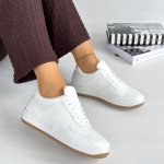 Ceyyan Beyaz Cilt Bağcıklı Spor Ayakkabı (Numara: 36) - Görsel 4