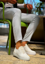 Kb-101 Kuback Beyaz Triko Bağcıklı Günlük Erkek Ayakkabı (Numara: 43) - Görsel 6