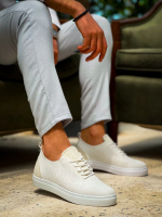 Kb-101 Kuback Beyaz Triko Bağcıklı Günlük Erkek Ayakkabı (Numara: 42) - Görsel 2