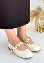 Atnis Bej Cilt Babet Ayakkabı (Numara: 36) - Görsel 3