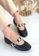 Atnis Siyah Cilt Babet Ayakkabı (Numara: 37) - Görsel 2