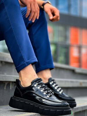 Kb-X10 Kuback Siyah Rugan Siyah Yüksek Taban Günlük Spor Ayakkabı (Numara: 42)