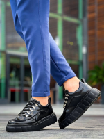 Kb-X10 Kuback Siyah Rugan Siyah Yüksek Taban Günlük Spor Ayakkabı (Numara: 41) - Görsel 3