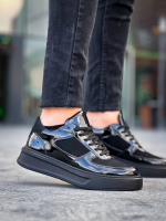 Kb-X8 Kuback Siyah Rugan Yüksek Siyah Taban Günlük Spor Ayakkabı (Numara: 42) - Görsel 4