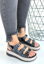 Jatay Siyah Cilt Sandalet (Numara: 37) - Görsel 3