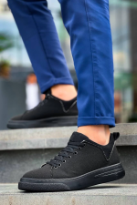 Kb-X204 Kuback Siyah Keten Siyah Yüksek Taban Günlük Erkek Spor Ayakkabı (Numara: 41) - Görsel 3