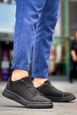 Kb-X204 Kuback Siyah Keten Siyah Yüksek Taban Günlük Erkek Spor Ayakkabı (Numara: 41) - Görsel 5