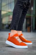 Kb-X204 Kuback Turuncu Keten Beyaz Yüksek Taban Günlük Erkek Spor Ayakkabı (Numara: 44) - Görsel 3
